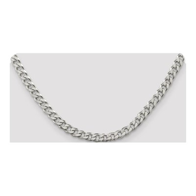 Sterling Silver 6.5mm Curb Chain – view 4