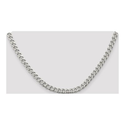 Sterling Silver 6.5mm Curb Chain – view 4