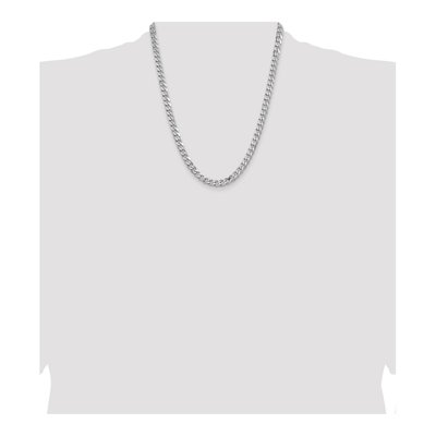 Sterling Silver 6.5mm Curb Chain – view 4