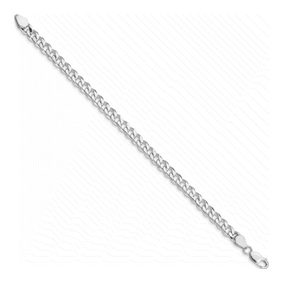 Sterling Silver 6.5mm Curb Chain Bracelet – view 2