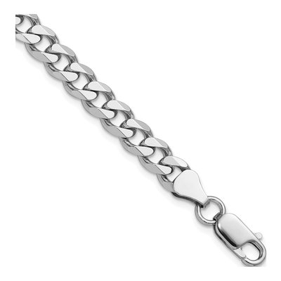 Sterling Silver 6.5mm Curb Chain Bracelet