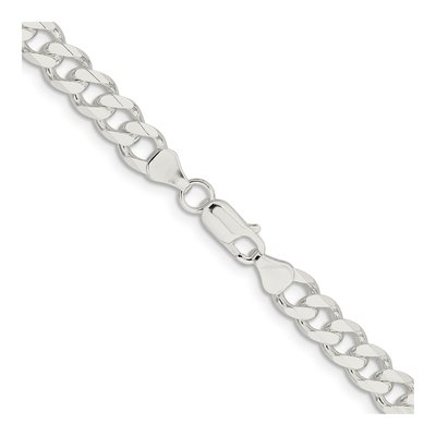 Sterling Silver 7.5mm Curb Chain – view 3