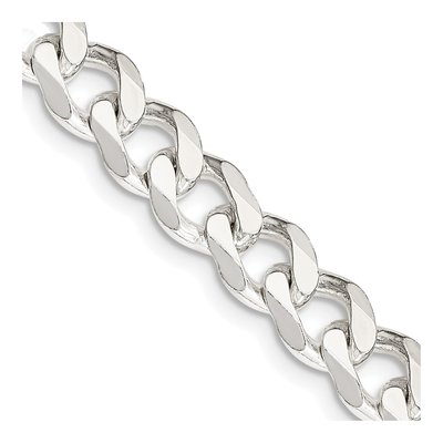 Sterling Silver 7.5mm Curb Chain
