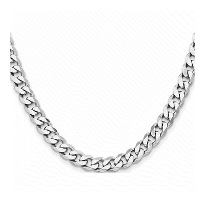Sterling Silver 7.5mm Curb Chain – view 3