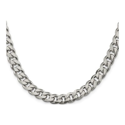 Sterling Silver 8.3mm Curb Chain – view 2