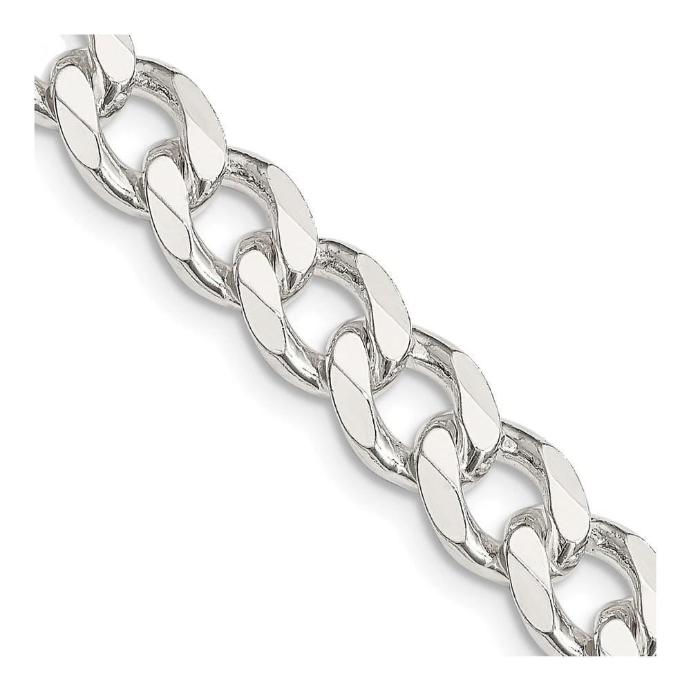 Sterling Silver 8.3mm Curb Chain