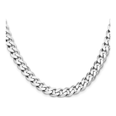 Sterling Silver 8.3mm Curb Chain – view 2