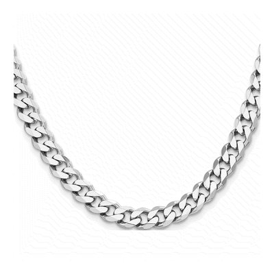 Sterling Silver 8.3mm Curb Chain – view 3