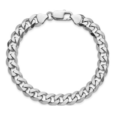 Sterling Silver Curb Chain Bracelet | Italy-Made – view 4