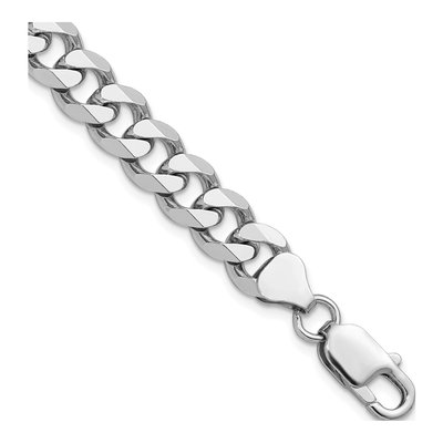 Sterling Silver Curb Chain Bracelet | Italy-Made