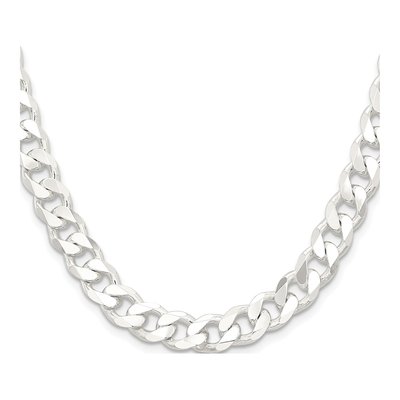 Sterling Silver 9.3mm Curb Chain – view 2