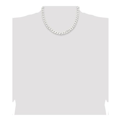 Sterling Silver 9.3mm Curb Chain – view 4