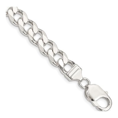 Sterling Silver 9.3mm Curb Chain Bracelet