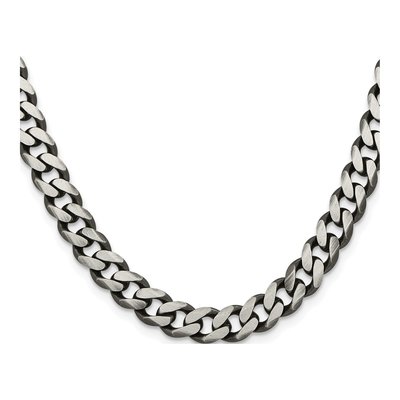 Sterling Silver 9.3mm Curb Chain – view 2