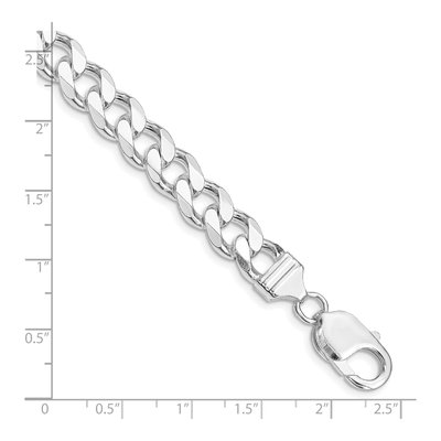 Sterling Silver 9.3mm Curb Chain Bracelet – view 4