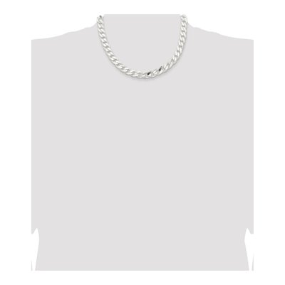 Sterling Silver 11mm Curb Chain – view 4