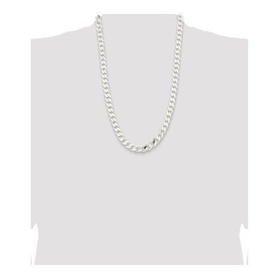 Sterling Silver 11mm Curb Chain – view 4