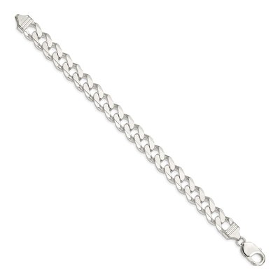 Sterling Silver 11mm Curb Chain Bracelet – view 2