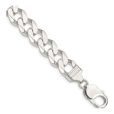 Sterling Silver 11mm Curb Chain Bracelet