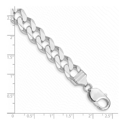 Sterling Silver 11mm Curb Chain Bracelet – view 4