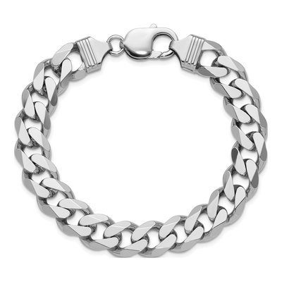 Sterling Silver 11mm Curb Chain Bracelet – view 5