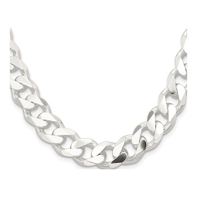 Sterling Silver 13mm Curb Chain – view 2
