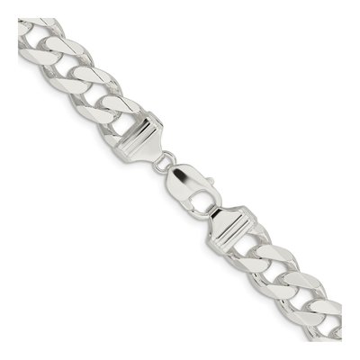 Sterling Silver 13mm Curb Chain – view 3