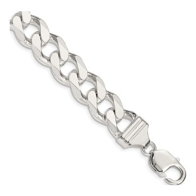 Sterling Silver 13mm Curb Chain Bracelet