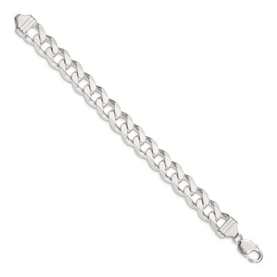 Sterling Silver 13mm Curb Chain Bracelet – view 2