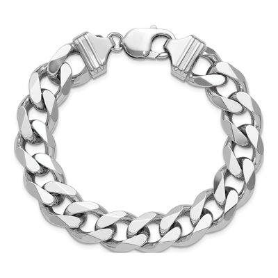 Sterling Silver 13mm Curb Chain Bracelet – view 5