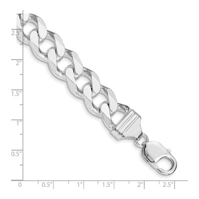 Sterling Silver 13mm Curb Chain Bracelet – view 4