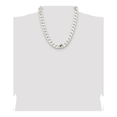 Sterling Silver 14.5mm Curb Chain – view 4