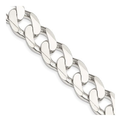 Sterling Silver 14.5mm Curb Chain