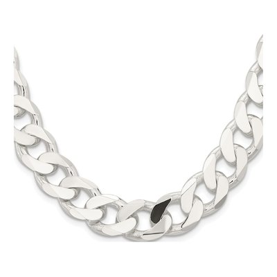 Sterling Silver 14.5mm Curb Chain – view 2