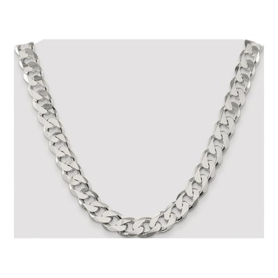 Sterling Silver 14.5mm Curb Chain – view 4