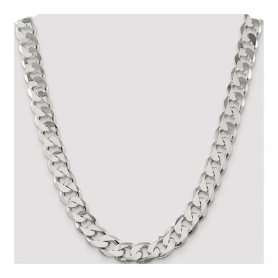 Sterling Silver 14.5mm 24-Inch Curb Chain – view 4