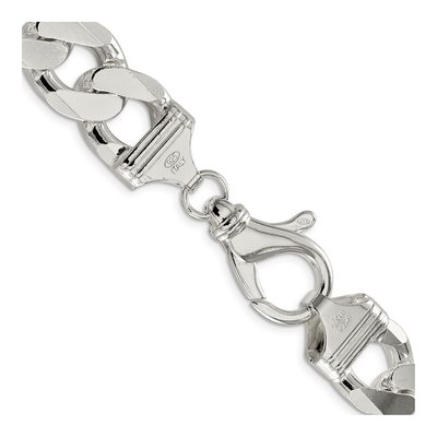 Sterling Silver 16.25mm Curb Chain – view 3