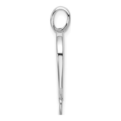 Sterling Silver Open Heart Carrier Pendant – view 3