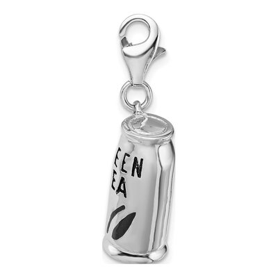 Sterling Silver Green Tea Charm – view 3