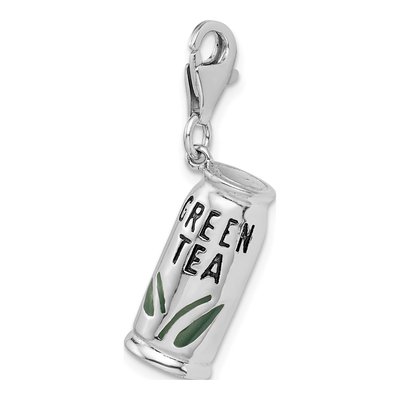 Sterling Silver Green Tea Charm – view 5