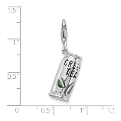 Sterling Silver Green Tea Charm – view 6