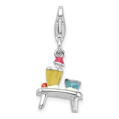 Sterling Silver Table Bowls Charm – view 4