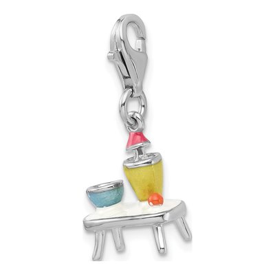 Sterling Silver Table Bowls Charm – view 5