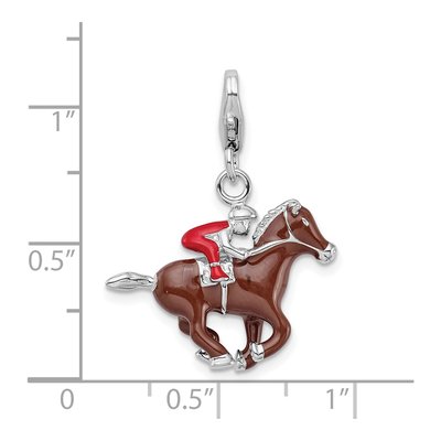 Sterling Silver Rh Charm – view 6
