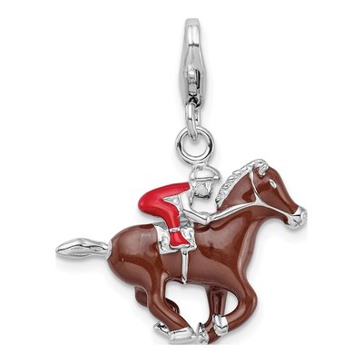 Sterling Silver Rh Charm