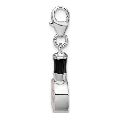 Sterling Silver Nail Polish Bottle Charm – view 3