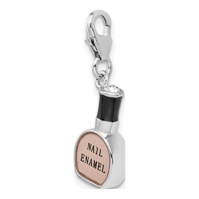 Sterling Silver Nail Polish Bottle Charm – view 5