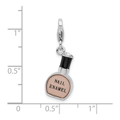 Sterling Silver Nail Polish Bottle Charm – view 6