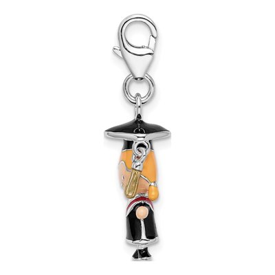 Sterling Silver Graduate Charm – view 3