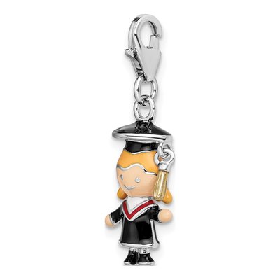 Sterling Silver Graduate Charm – view 5